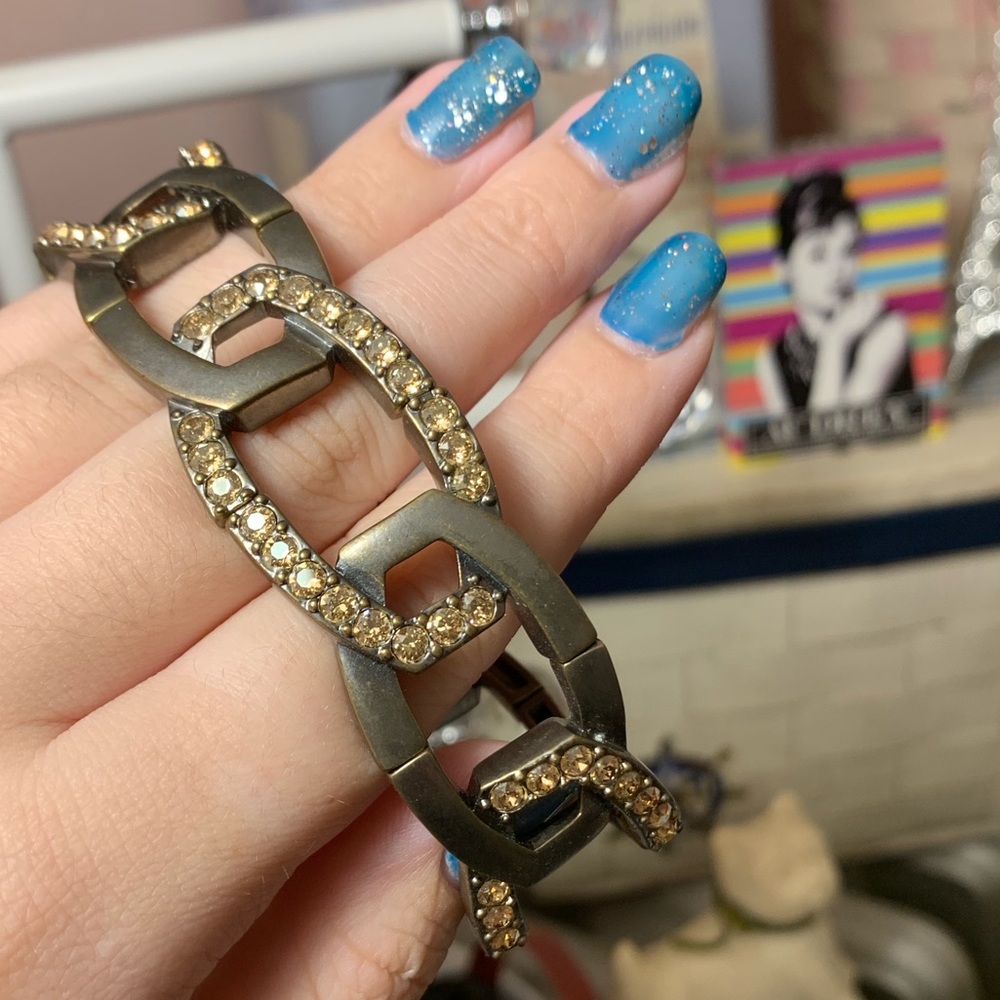 Touchstone Crystal by Swarovski bronze bracelet